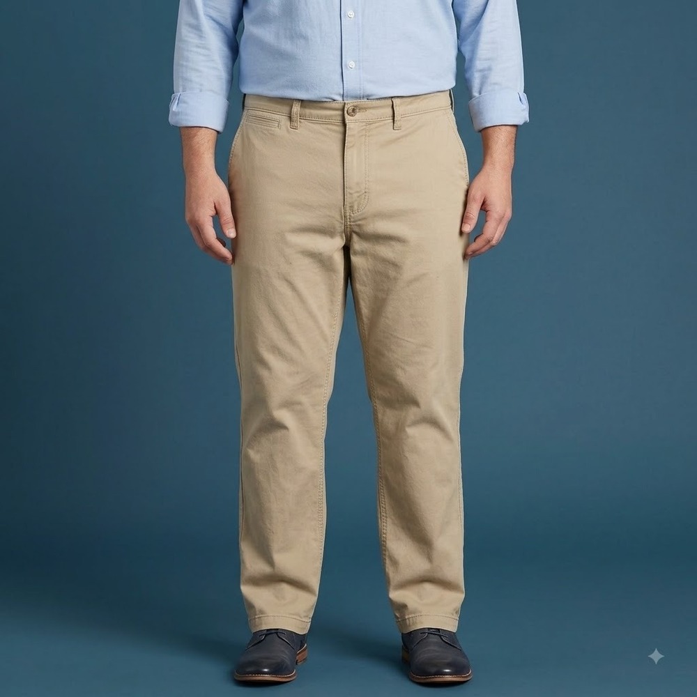 St.‎ John's Bay Men's Classic Chino Pants Sz 40x30 Khaki Stretch